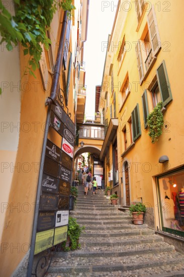Bellagio, picturesque small town with views of the Alps, Lake Como, Italian Lago di Como, one of