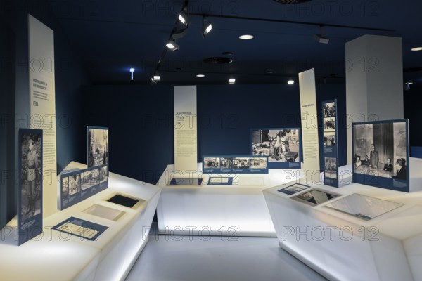 Exhibition Destiny Herrenmensch in the former NS Ordensburg Vogelsang, interior view, Eifel