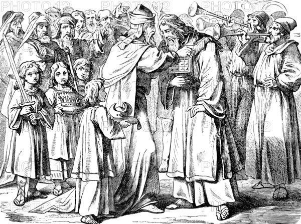 Simon is elected high priest and prince of the Jews, first book of the Maccabees, chapter 14,