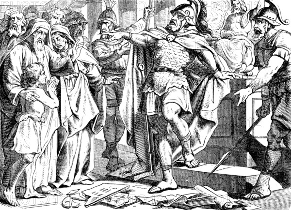 King Antiochus had the law books torn apart and many of the people fell away from the Law of God,