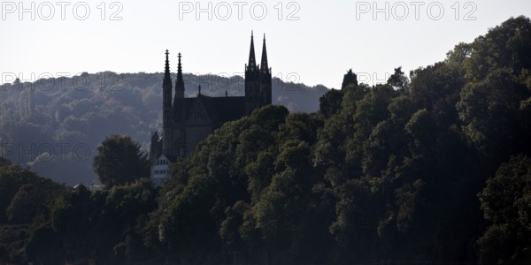 Pilgrimage Church of St. Apollinaris, also Apollinaris Church on Apollinarisberg in Remagen looking