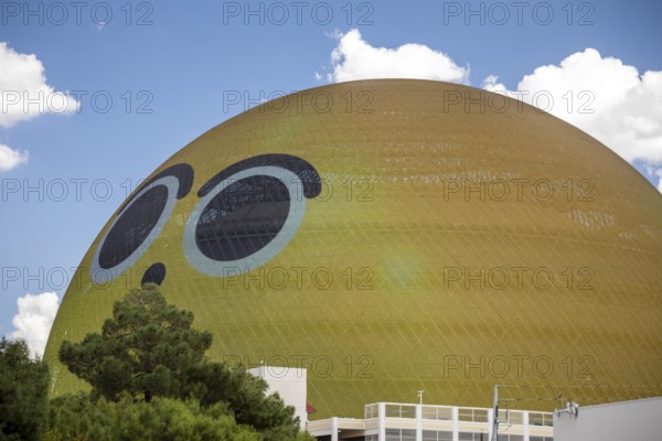 Las Vegas, Nevada - The Las Vegas Sphere, a music and entertainment venue. The exterior has