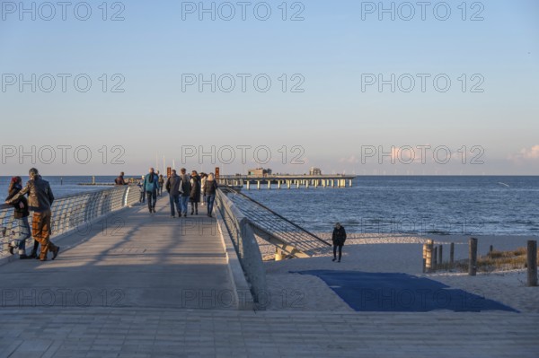 New 720-meter long pier in Prerow opened since October 2024, Prerow, Darß, Mecklenburg-Western