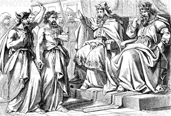 Kings Jehoshaphat and Ahab interrogate the prophets, Second Book of Chronicles, chapter 18, wealth,