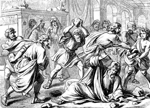 Why do you break the laws of the Lord? The Prophet Zacharia is stoned, Second Book of Chronicles,