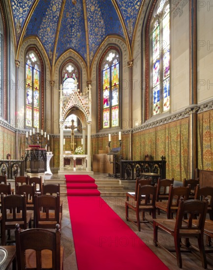 Christ Chapel, Hohenzollern Castle, ancestral home of the House of Hohenzollern, interior, noble