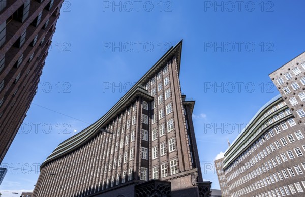 Chile House, former office building, brick expressionism, architect Fritz Höger, UNESCO World