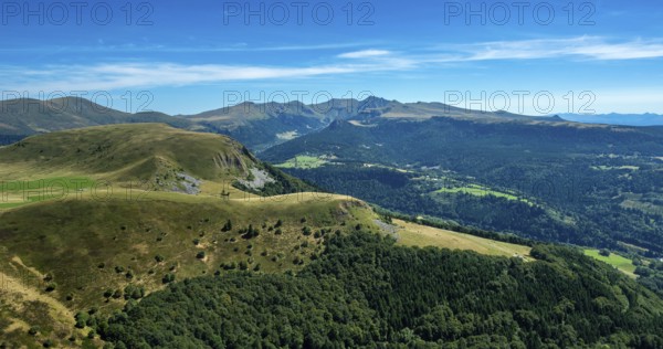 Sancy Massif. Auvergne volcanoes natural park. Puy-de-Dome. Auvergne-Rhone-Alpes. France