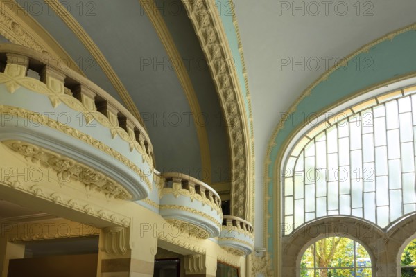 Vichy, listed as World Heritage by UNESCO. Thermal spa, the neo-Moorish Centre Thermal des Domes,