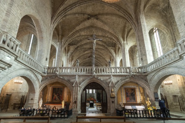 Jube of Benedicte Abbey Church of Saint Robert in La Chaise Dieu, Dept Haute Loire.