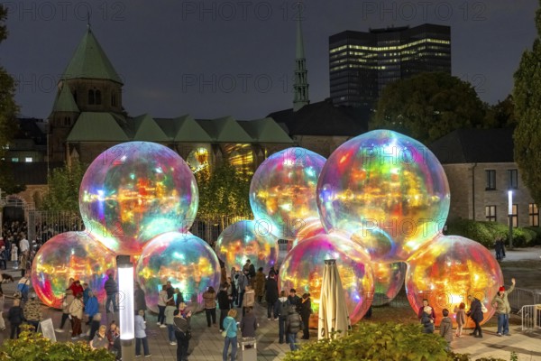 The 10th Essen Light Festival, in the city centre, second largest light art festival in Germany,