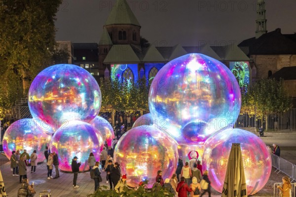 The 10th Essen Light Festival, in the city centre, second largest light art festival in Germany,