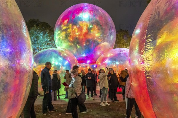 The 10th Essen Light Festival, in the city centre, second largest light art festival in Germany,