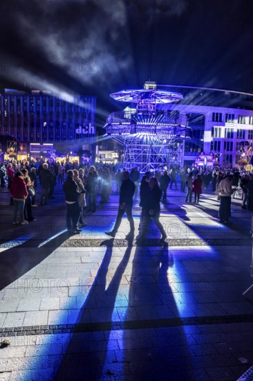 The 10th Essen Light Festival, in the city centre, second largest light art festival in Germany,