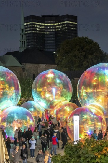 The 10th Essen Light Festival, in the city centre, second largest light art festival in Germany,