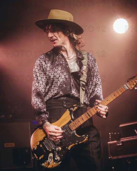 Singer Justin Hawkins from The Darkness live on Dreams On Toast Tour at Metropol Berlin on 10