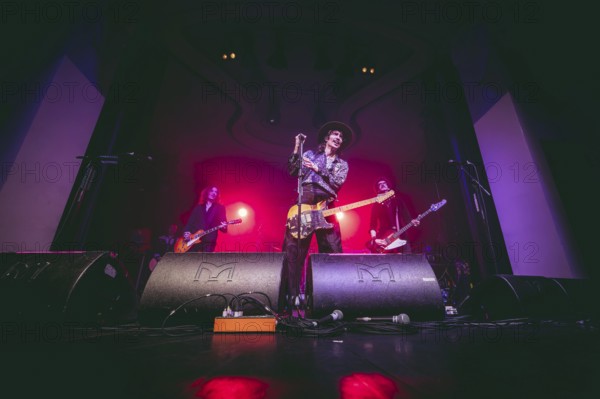 Singer Justin Hawkins from The Darkness live on Dreams On Toast Tour at Metropol Berlin on 10