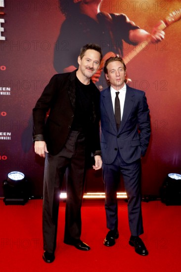 Director Scott Cooper and Jeremy Allen White at the premiere of the cinema film 'Springsteen: