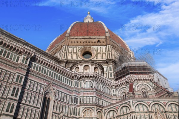 Italy, Landmark Duomo Cathedral in Florence, major tourist attraction in historic center near Ponto
