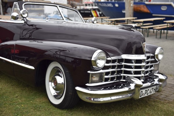 Classic car, 1947 Cadillac Series 62 Convertible, USA, at a classic car meeting in Büsum,