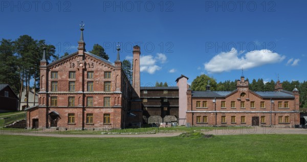 Brick building, former paper factory and mill for the production of groundwood pulp board, UNESCO