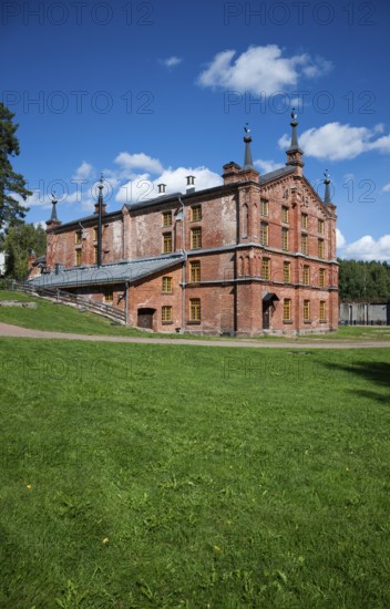 Brick building, former paper factory and mill for the production of groundwood pulp board, UNESCO