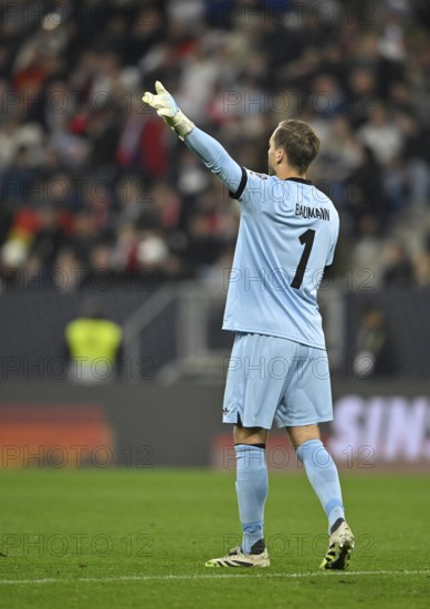 Goalkeeper Oliver Baumann GER (01) Gesture Gesture World Cup qualifier, international match,