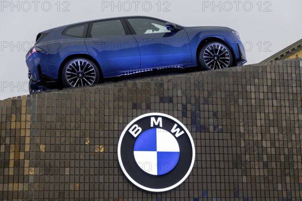 Munich, Germany - 10.9.2025: An electric BMW iX3 during the IAA Open Space at the IAA Mobility 2025
