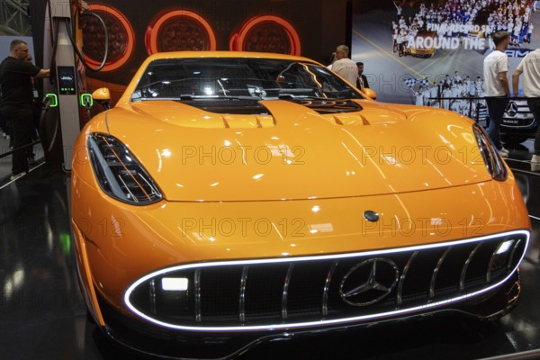 Munich, Germany - 10.9.2025: An AMG GT XX from Mercedes-Benz during the IAA Mobility 2025