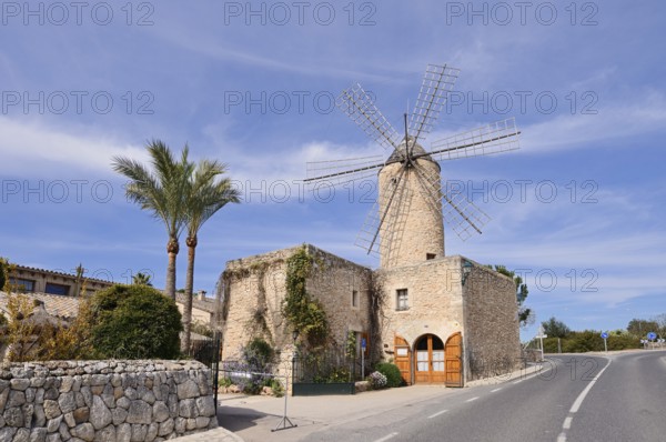 Windmill Moli d'en Pau, Sineu, Majorca, Balearic Islands, Spain