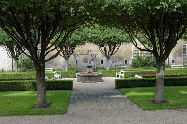 Monastery garden of the former Franciscan monastery in Cheb, Cheb, Eger, Egerland, Bohemia, Czech
