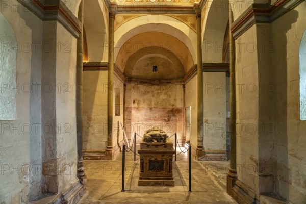Sarcophagus of Emperor Henry III in the Ulrich Chapel in the Goslar Imperial Palace in Goslar,