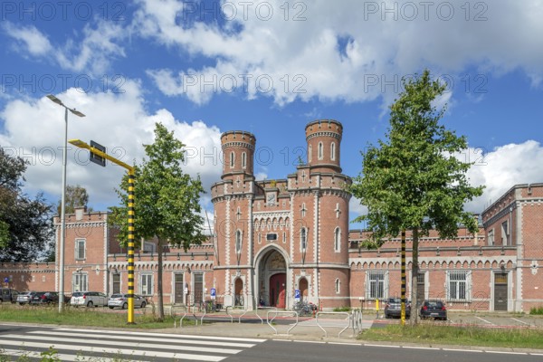 Centrale gevangenis van Leuven, 1860 central prison, penitentiary in the city Louvain in Neo-Tudor