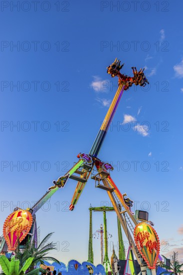 Oktoberfest attraction ride Flip Flac, Festwiese, Theresienwiese, Oktoberfest, Munich, Upper