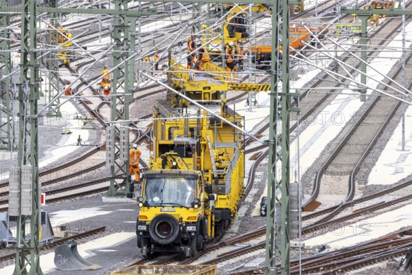 New Untertürkheim railway sidings. Train services are being reorganised as part of Stuttgart 21.