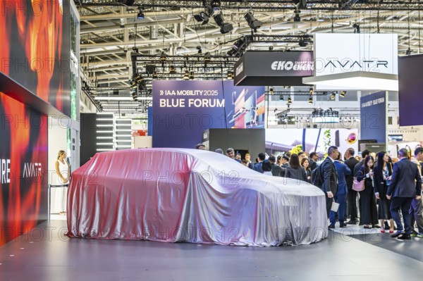 Exhibition stand of the Chinese manufacturer Changan. The Avatr brand is positioned in the premium
