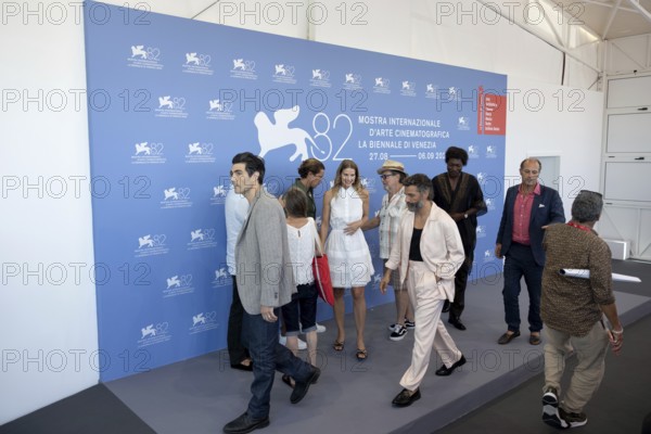 Venice, Italy - 3 September 2025: Louis Cancelmi, Vito Schnabel, Benjamin Clementine, Louise