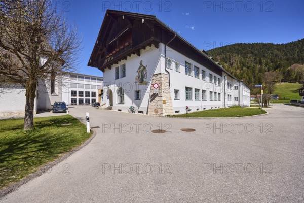 Vocational school for child care, primary and secondary school Bischofswiesen, buildings, streets,