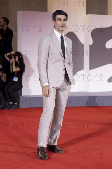 Venice, Italy - 3 September 2025: Louis Cancelmi during the red carpet of - Cartier Glory To The