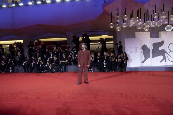 Venice, Italy - 3 September 2025: Oscar Isaac during the Red Carpet of - Cartier Glory To The