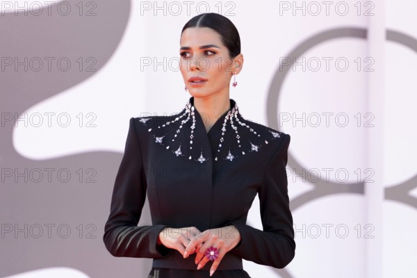 Venice, Italy - 3 September 2025: Farah Abdel Aziz during the red carpet of - The Voice Of Hind