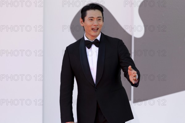 Venice, Italy - 3 September 2025: Teo Yoo during the red carpet of - The Voice Of Hind Rajab -