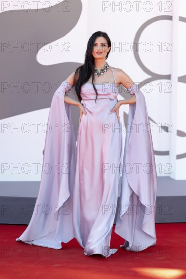 Venice, Italy - 3 September 2025: Guest during the Red Carpet of - The Voice Of Hind Rajab - during