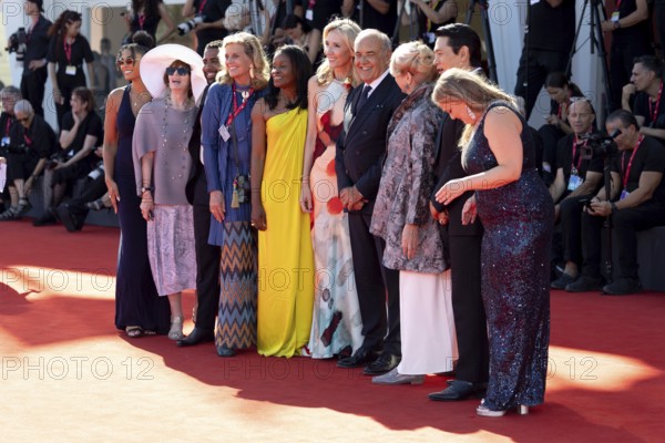 Venice, Italy - 3 September 2025: Jharrel Jerome, Geralyn Dreyfous, Misan Sagay, Helen Hoehne,