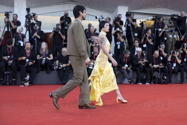 Venice, Italy - 1 September 2025: Halsey and Avan Jogia during the red carpet of - The Smashing
