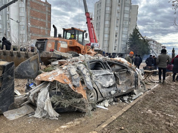 Buildings and public properties severely damaged by the powerful earthquake that struck Turkey,