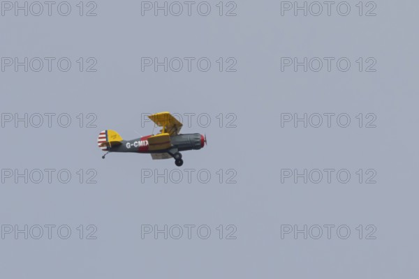 Murphy Renegade aircraft flying in a blue sky, England, United Kingdom