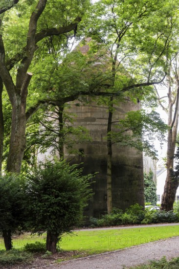 Bunker in a park in Wuppertal, Germany