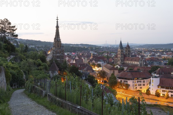 Esslingen am Neckar in the glow of the early hours