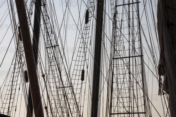 Detroit, Michigan - 9 August 2025 - Four schooners visit Detroit for the Sail Detroit Festival.